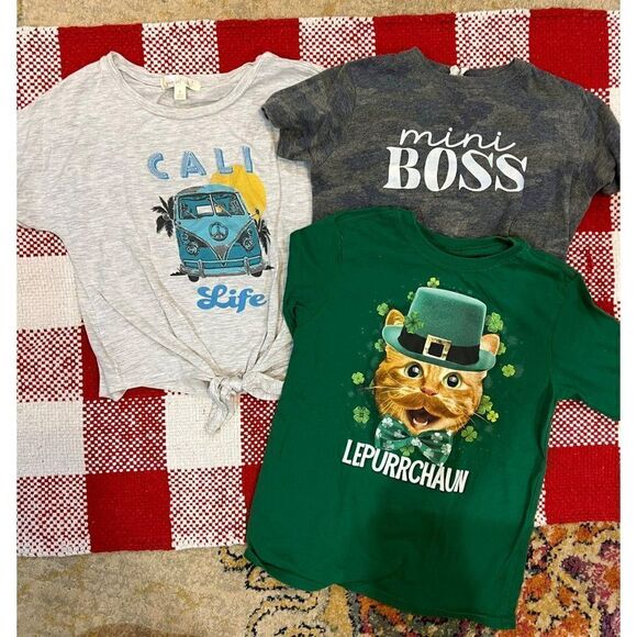 Girls Short Sleeve Shirt Bundle (S) - Picture 1 of 4